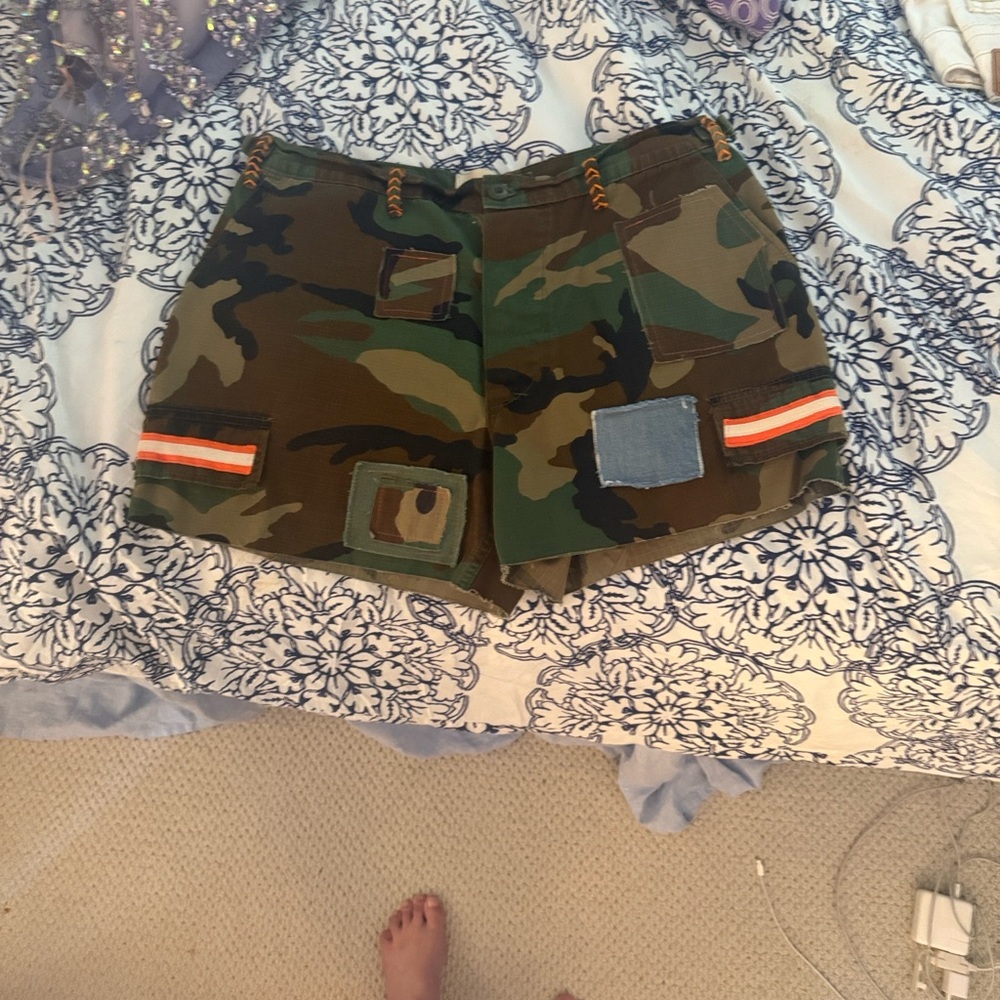 Riley Vintage Raceway Shorts with Orange Trim - Picture 3 of 12